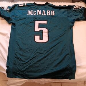 Donovan McNabb #5 Philadelphia Eagles Reebok On Field Jersey Size 52 Green (USED